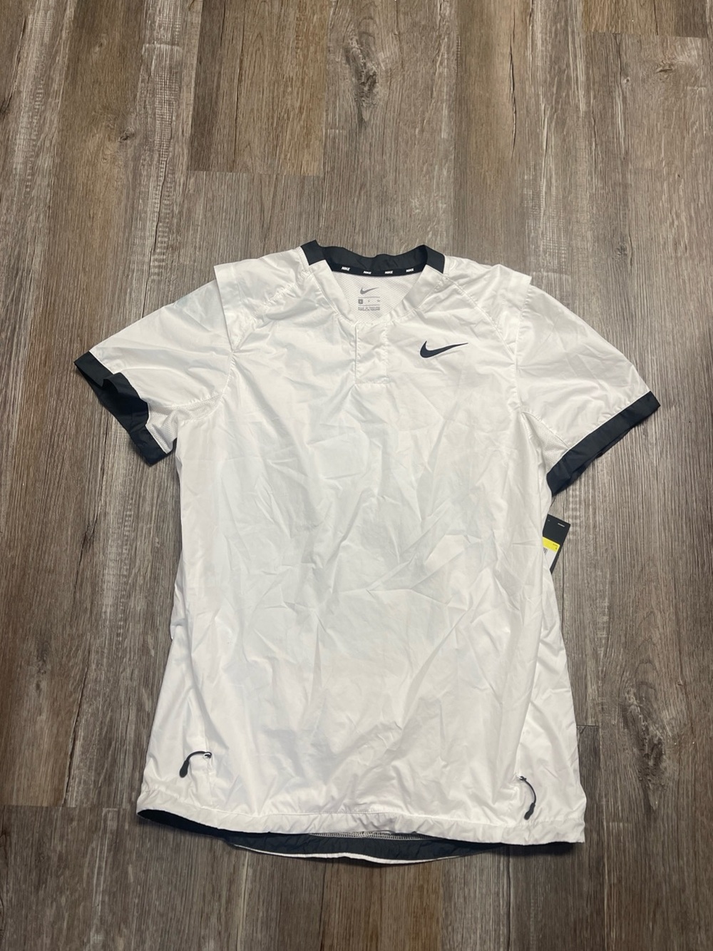 Nike Baseball Cage Windshirt Coaches Side Zip Pockets White Mens S BQ3237-100